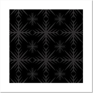 black seamless pattern Posters and Art